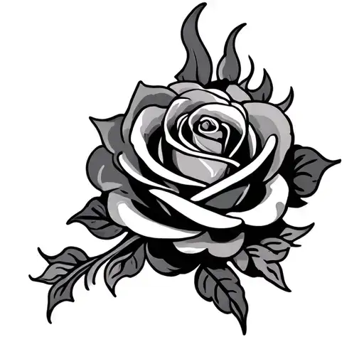 Fire Rose Tattoo Celtic