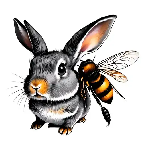 Rabbit And Bee