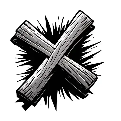 Small Simple Wooden Cross