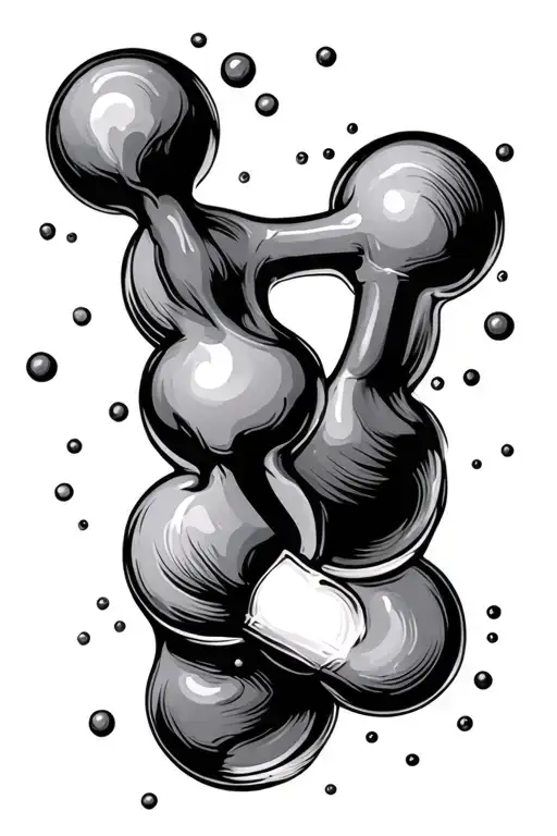 Caffiene Nicotine Molecules Symbolizing The Client's