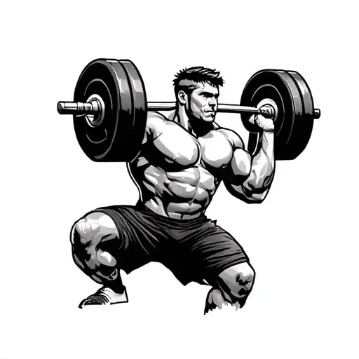 Olympic Weightlifter Lifting
