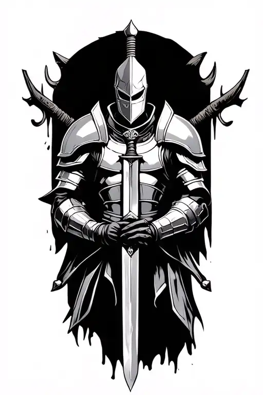 Armor Holding A Sword