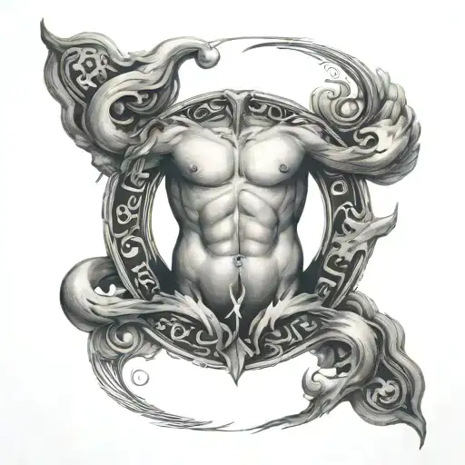 Human Body Shaped Like Scale Balanced