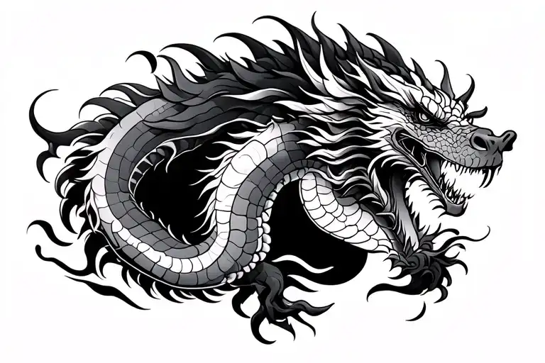 Japanese Dragons Full Chest