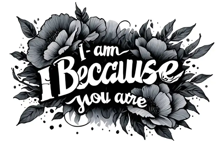 I Am Because You Are