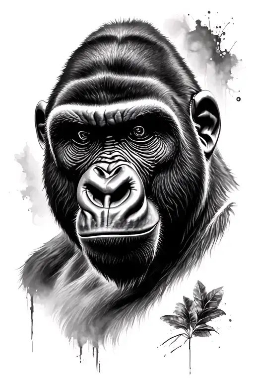 Gorilla Face Realistic