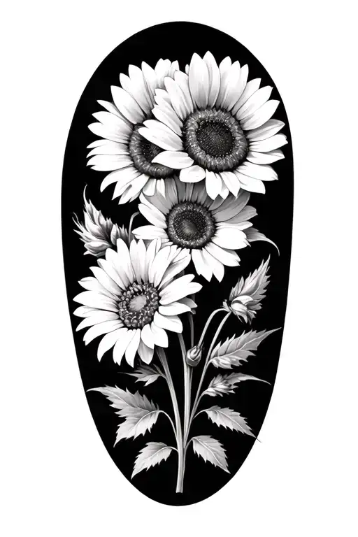 Carnation Larkspur Daisies And Sunflowers Wrapped