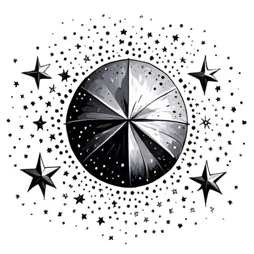 Many Small Stars And Dots