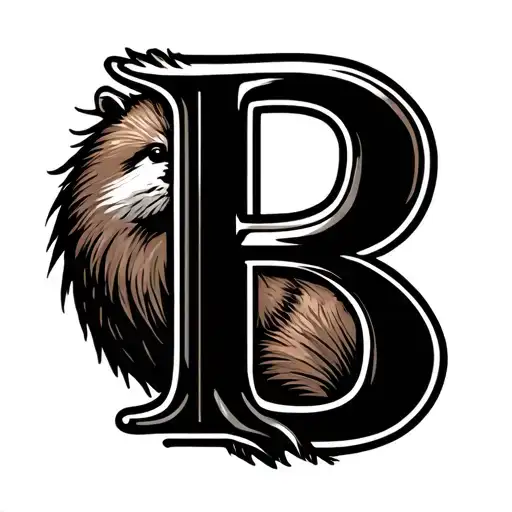 Letter B As A Beaver
