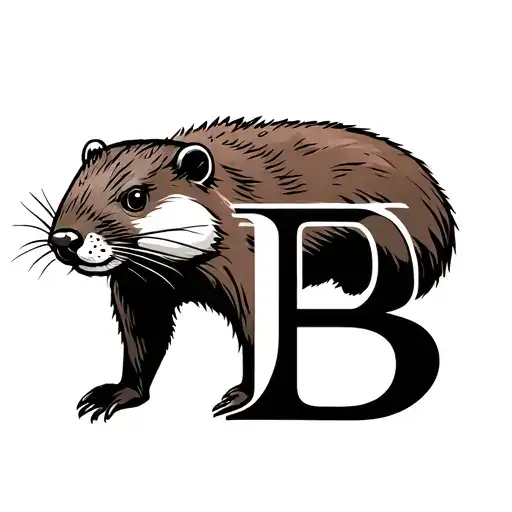 Letter B As A Beaver