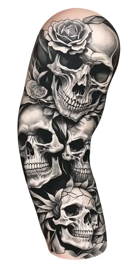 Full Sleeve With Skull
