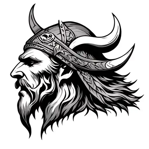 Yggdrasil Odin Vikings Head