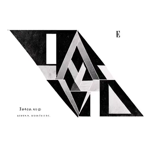 Medium Geometric With The Letters