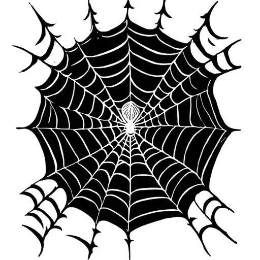 Spider Webs On Forearm