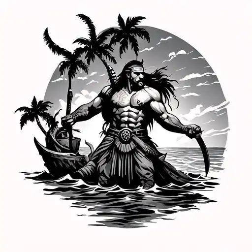 Island Warrior Surrounded