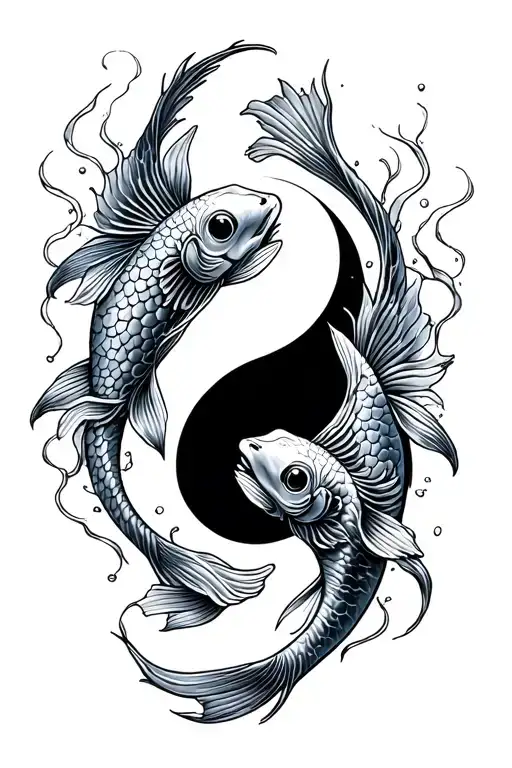 Koi Fish Yin Yang
