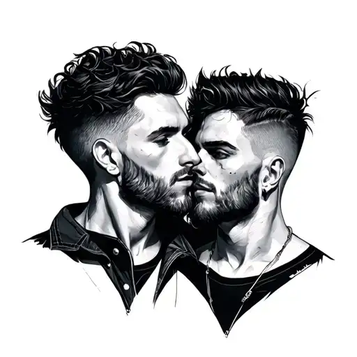 Being Yourself ' In Blackwork Men Posing