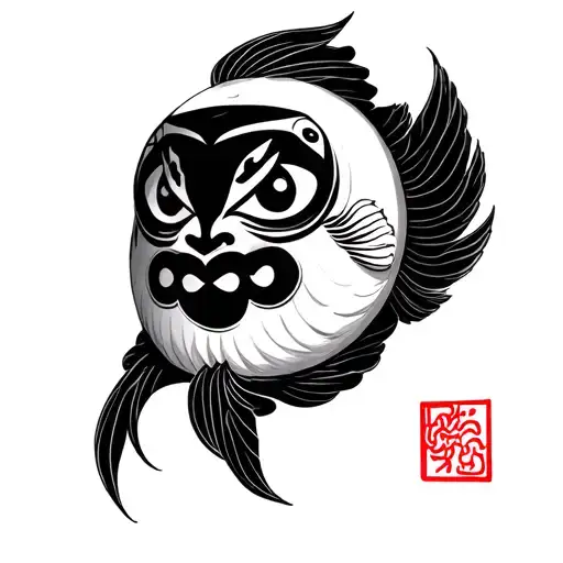 Pisces And Daruma Doll