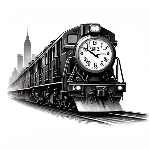 Time Clock Nyc Train Running
