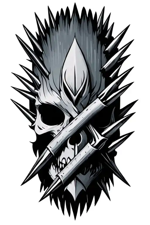 Nordic Spikes Crossed Over Each