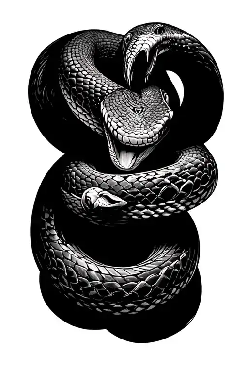 Snake Shedding Skin For Forearm