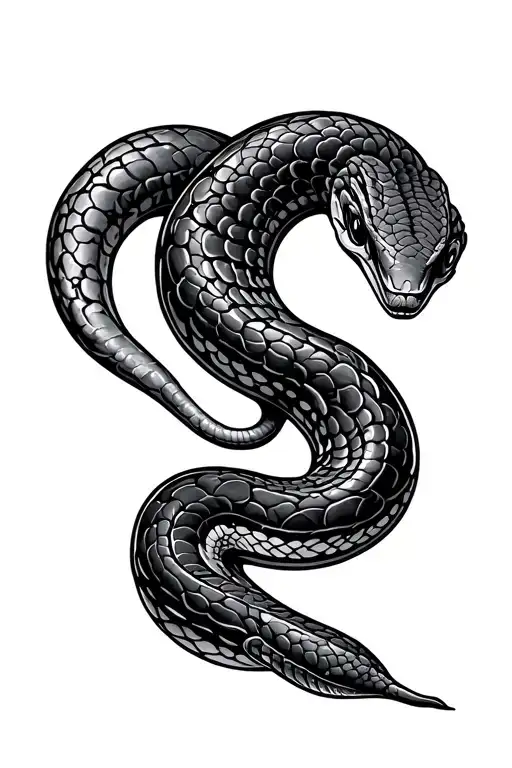 Snake In Shape Of Question Mark