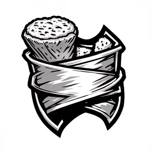 Snack Wrapped Around A Sheild