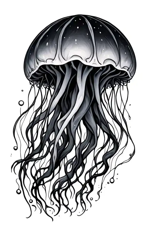 Jellyfish Floating