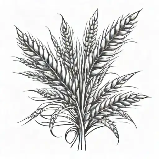 Wheat Stalk Intertwined
