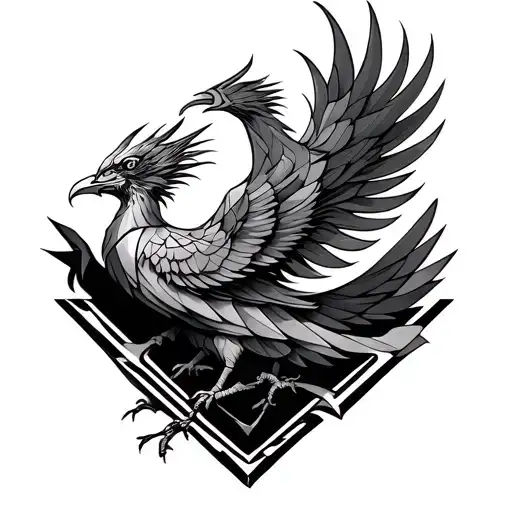 A Geometric Phoenix For The Inner Arm Sleeve