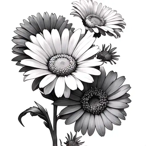 Daisy And Marigold Flowers