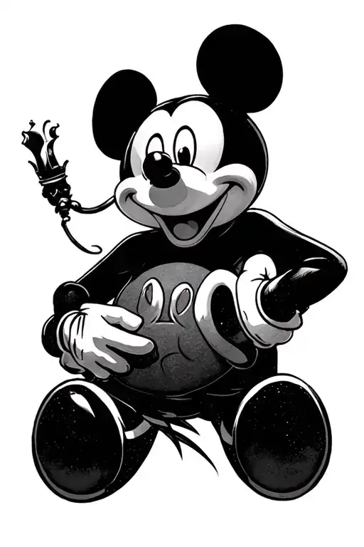 Goofy Mickey Mouse King Krule Cover Art