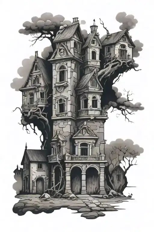 Gloomy Buildings Of Antiquity