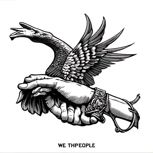 We The People Forearm Tattoo 1776