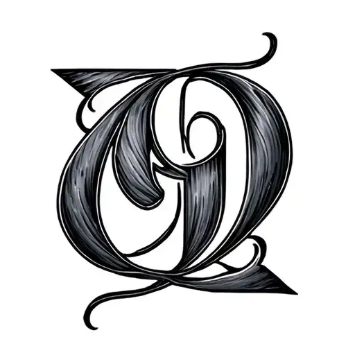 Letter Nine And Number Nine Combined