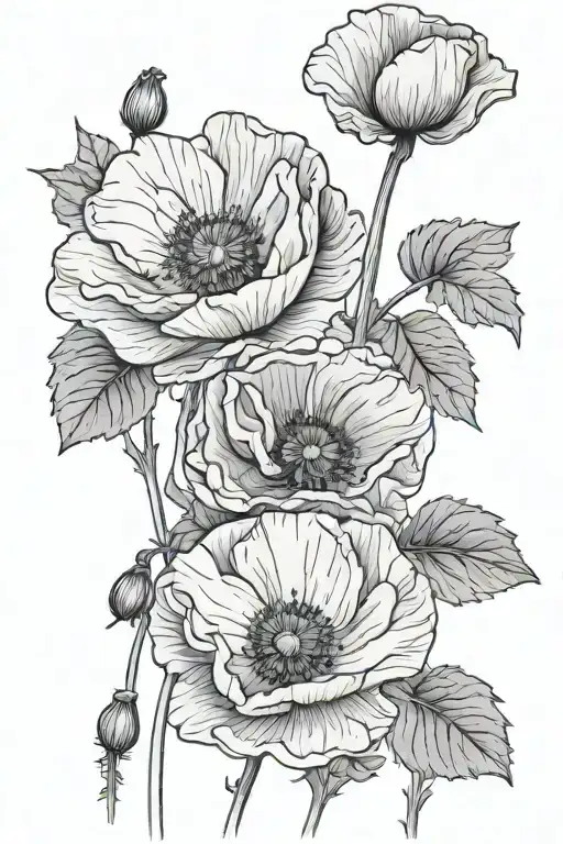 Poppies Blooming