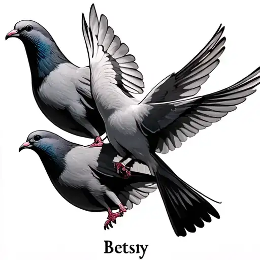Doves Carrying Betsy Name