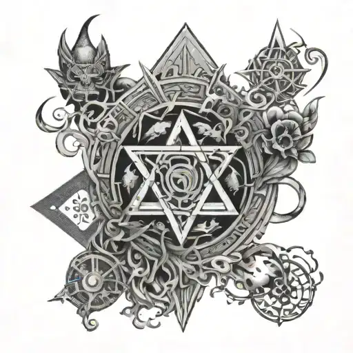 Hermetic 7 Laws Tatoo Design