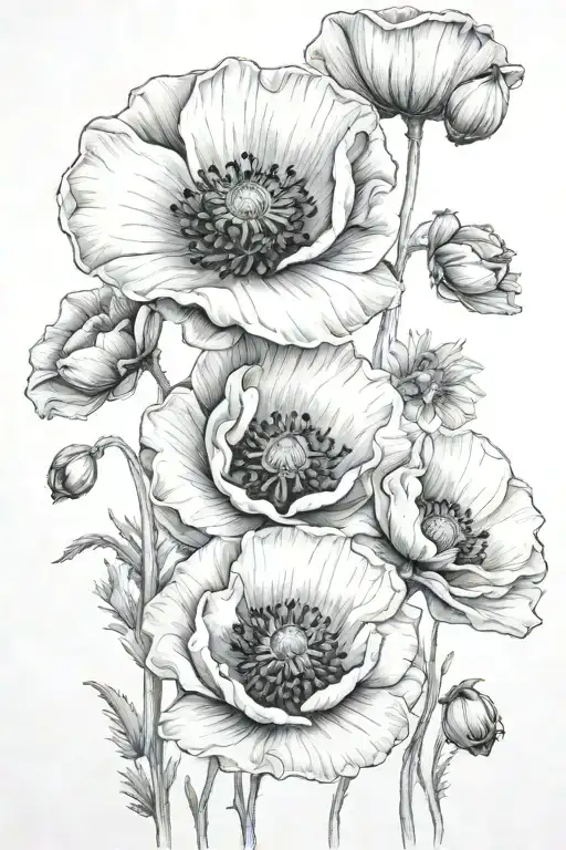 Poppies Blooming