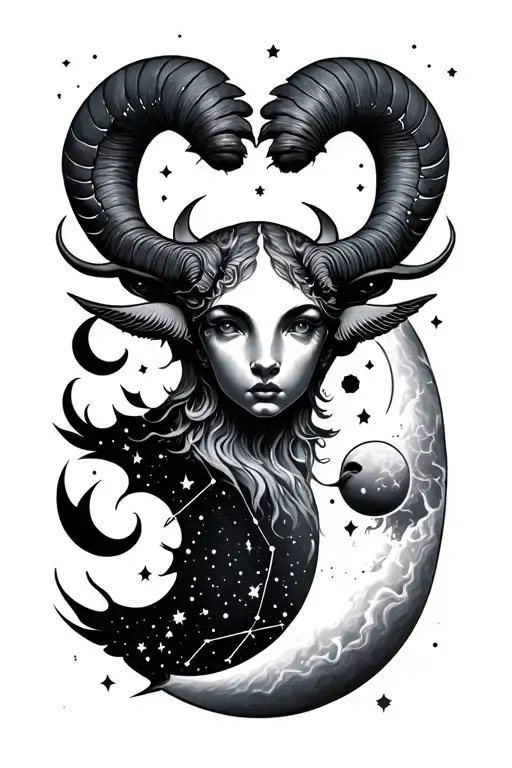 Sun Moon Aries Constellation