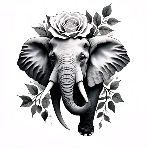 Compaas Rose And Elephant