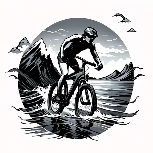 Swim Bike Run Mountain To The Sea Waves