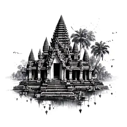 Angkor Wat Hal Falling In Peices