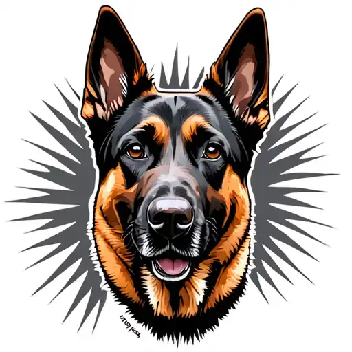 Belgian Malinois Police Dog Line