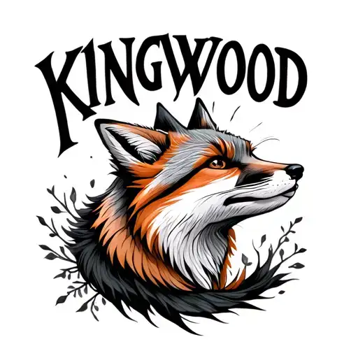 Tattoo Of The Phrase Kingswood And Next To It A Fox