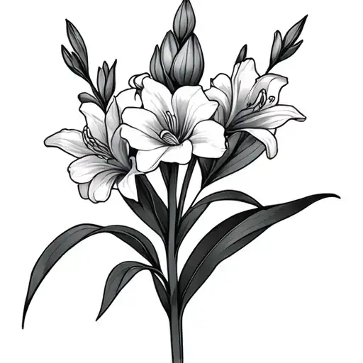 Prophet Elias And Gladiolus Flower