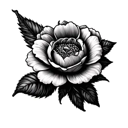 Furze Flower Ankle Tattoo Design