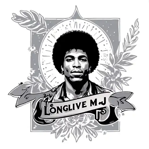 Cursive Arm Sleeve That Says Longlivemj