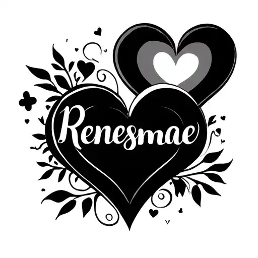 The Name Renesmae With Hearts 2 Bigger Than