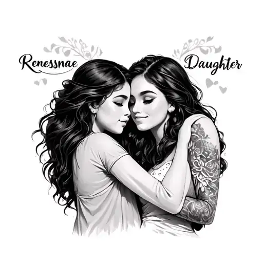 The Name Renesmae Daughter With Mom Hugging